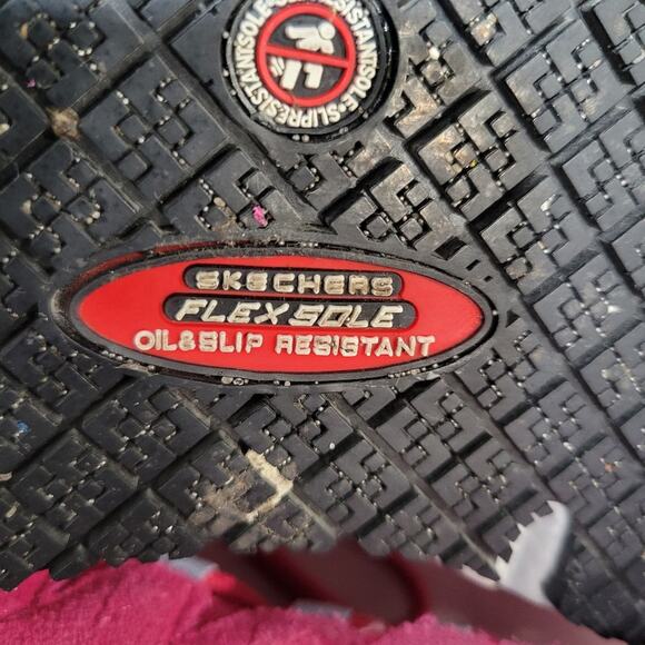 Skechers Work Max Cushioning Arch Fit Composite  Toe  Pink Suede Size 7 - Picture 13 of 13